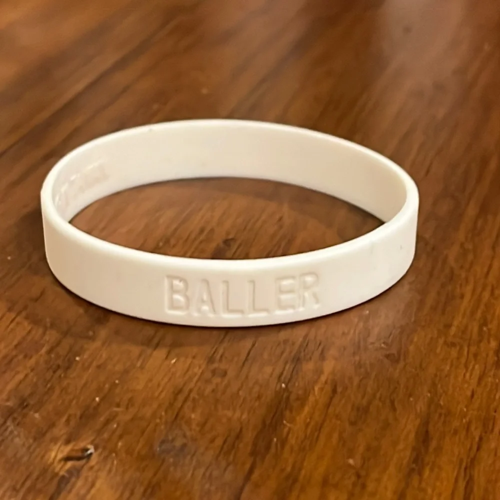 Nike Baller ID band wristband vintage adult size White = Baller
